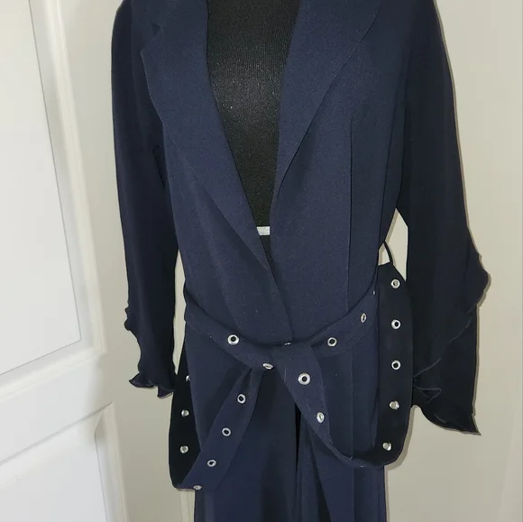 ZARA BLUE TRENCH COAT !! - Picture 8 of 13